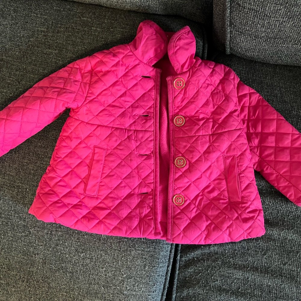 Little Me - Pink Puffy Jacket, with soft interior.